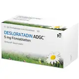 Desloratadin-ADGC® 5 mg - 100 Stück - Antiallergikum mit schneller & langanhaltender Wirkung bei Allergien - verursacht kaum Müdigkeit - lindert Juckreiz & Quaddeln bei Urtikaria - ab 12 Jahre