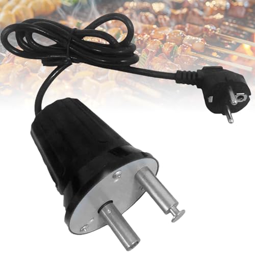 Grillmotor Elektromotor Grill Barbecue Motor ABS DC 220V-240V Outdoor BBQ Drehmotor für Outdoor Grillzubehör Grillspieß Rotator Elektrischer Grillgeräte, für Grillgeräte im zypriotischen FD801B