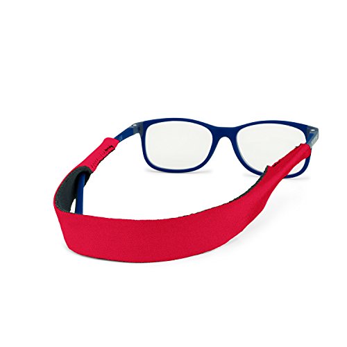 Croakies Brillenhalterung für Kinder, rot, 33 x 1,9 cm