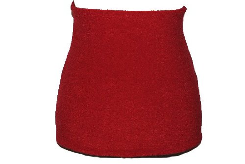 belldessa Nierenwärmer - Uni rot feuerrot/kräftig - Bauchwärmer Fleece Frottee Nierengurt/Bauchwärmer - Bauchband Leibwärmer Männer Frau Kinder Sport Baby Gr. Größe..