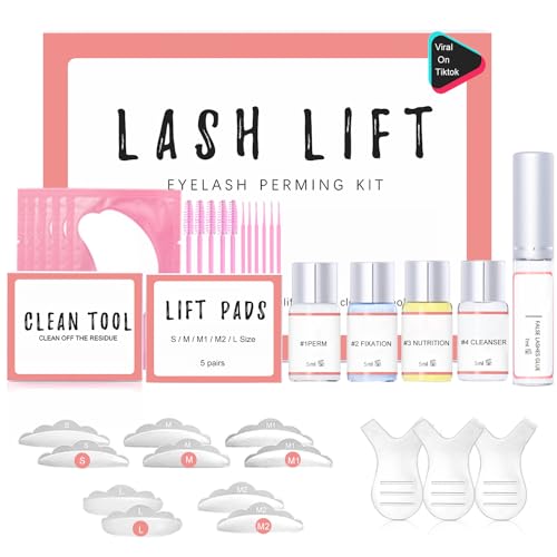 Wimpernlifting Set, Missicee Lash Lift Kit, wimpernlifting set professionell, lash lifting set, Lange andauernd, einfach zu bedienen, Ideal für Partys, Geburtstage, Muttertag