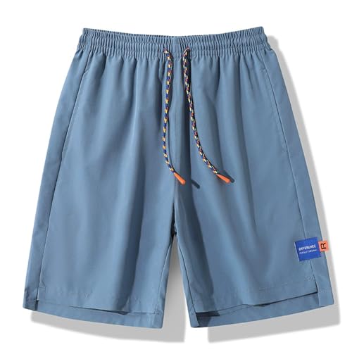 Shorts Netz Herren Strandshorts für in Übergröße Blau(Blau,XL)