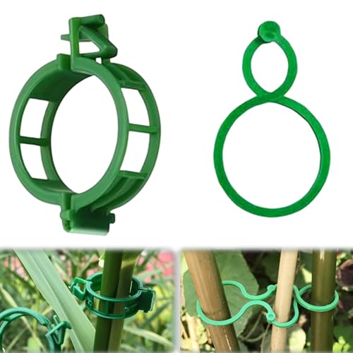 200 Stück Pflanzenclips Pflanzenklammern für Kletterpflanzen Wiederverwendbar Tomaten Klammern Clips für Pflanzen Tomatenclips, Rankhilfe für Tomaten,Gurken,Blumen,Peas,Paprika und andere Rankpflanzen