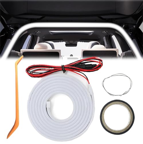 Dynamic Flowing Car Trunk Light Strip, automatischer Sensor-Heckkasten-Lichtstreifen, LED-Lichtstreifen für den Kofferraum oder die Innenbeleuchtung (White)