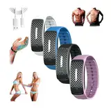 Lyfanog Detox Wristband,Ultrasonic Fat Blasting and Detoxing Wristband,Ultrasonic Body Shape Wristband, Lymph Drainage Magnetic Bracelet for Body Cleansing (Black)
