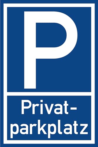 Prolac – 2x Privatparkplatz Schild - PVC Hartschaum 20x30cm - Robust & Wetterbeständig - Leichte Anbringung - Exklusiver Parkraum - Dezentes Design - Deutsche Qualität - Klarheit für Parkplatznutzung