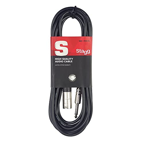 STAGG SAC3PXMDL - Audio- Patchkabel - 3 Meter - 1x XLR Male / 1x Klinke Male - 6,3mm