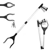 Greifzange mit magnetischer Spitze Faltbare Greifer Greifzange für Senioren 82cm Müllzange Greifzange Stick mit Magnetspitzen für Die Ältere Menschen, Müllabfuhr, Handgreifer