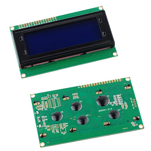 DIYmalls 2004 LCD Display Modul DC 5V 20x4 White Character Blue Backlight AIP31066 Controller für Arduino (Pack von 2)