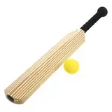 NULYLU Cricket Set Für Cricket Schläger Mit Holzoptik Interaktives Sportspielzeug Für Eltern Und Indoor Und Outdoor Spielspaß Für Jungen Und ädchen