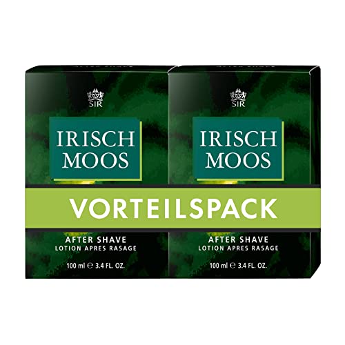 Sir Irisch Moos® | Vorteilspack: After Shave Lotion - unvergleichlich männlichen Duft - entspannt und belebt die Haut - verhindert Rasurbrand | 2x 100g After Shave Lotion