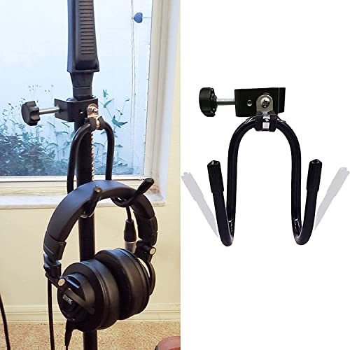 Kopfhöreraufhänger Ständer Tamburin Mount Cowbell Montagehalterung Klemme Universal Zubehör Halter Musikzubehör für Studio Mikrofon Musikständer - Kein Instrument