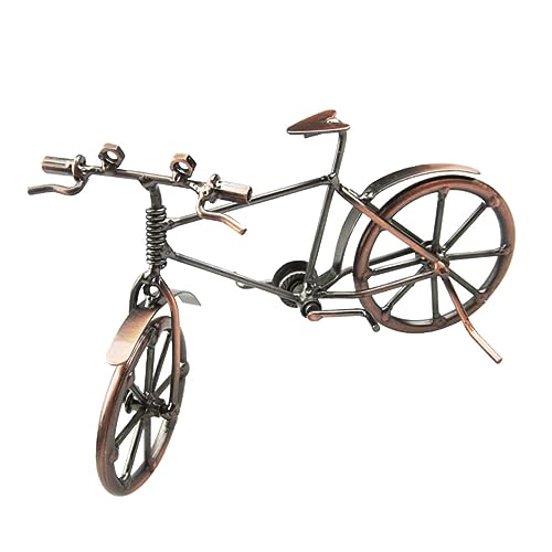PRETYZOOM Retro-Fahrrad- Eisen-Modell-Ornament Für Zuhause Einzigartige Metall-handwerkssammlung