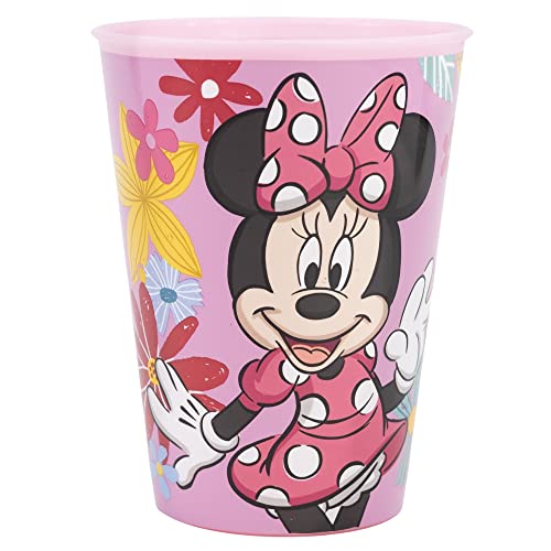 WIEDERVERWENDBARER KINDERBECHER AUS BPA-FREIEM KUNSTSTOFF 260 ML | MINNIE MOUSE MOUSE SPRING LOOK