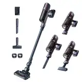 Rowenta X-Pert 6.60 Essential Akkustaubsauger, 100 W Leistung, 45 Min Laufzeit, kabellos & beutellos, LED-Bürstenkopf, herausnehmbarer Akku, inkl. Fugendüse und Wandhalterung, violett/schwarz, RH6838