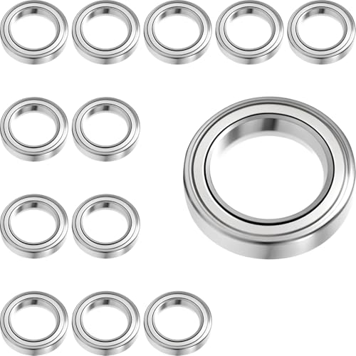 Jyvex 12 Stück MR128ZZ Kugellager 8 mm x 12 mm x 3,5 mm Doppelt Geschützte Rillenkugellager, Lager für DIY, Drehbänke, Motoren, 3D-Drucker, Fräsmaschinen, verschiedene mechanische Geräte, Etc