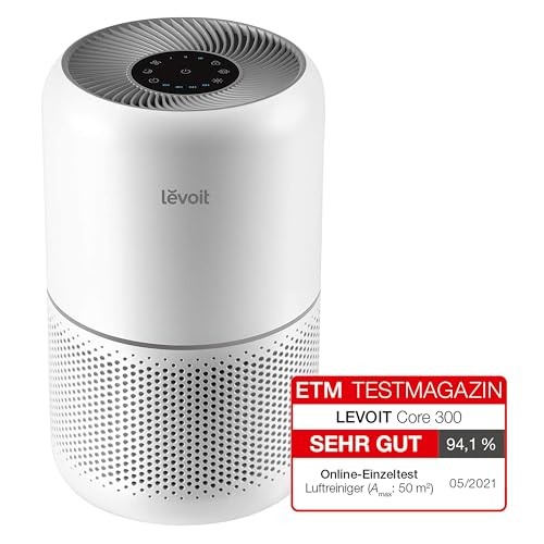 LEVOIT Luftreiniger HEPA Luftfilter für Allergiker, Air Purifier gegen Schimmel Staub Pollen Gerüche Tierhaare, 4 Ersatzfilter zur Auswahl, Timer leiser Schlafmodus,Weiß