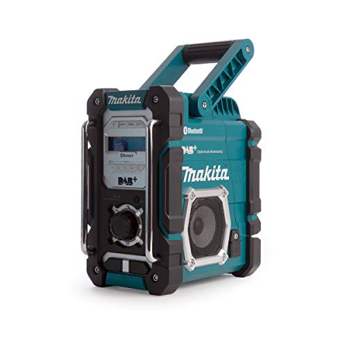 Makita DMR112 Akku-Baustellenradio 7,2 V - 18 V mit DAB+ und Bluetooth (ohne Akku, ohne Ladegerät), türkis