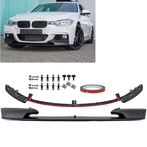 DM Autoteile Frontspoiler Lippe Sport-Performance Schwarz passt für 3er F30 F31 M-Paket