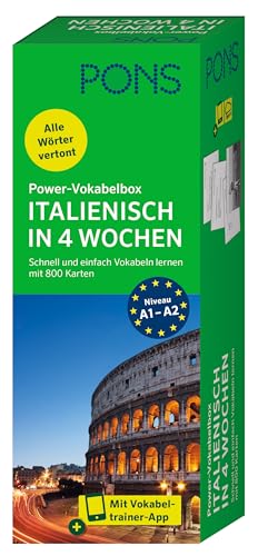 PONS Power-Vokabelbox Italienisch: Schnell und einfach Vokabeln lernen mit 800 Karten