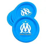 OLYMPIQUE DE MARSEILLE 6 x Einwegteller OM – offizielle Kollektion 23 cm