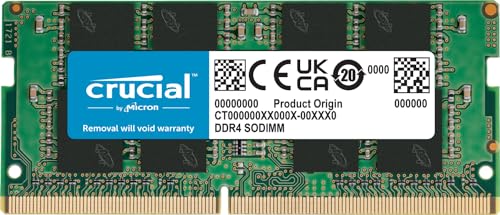 Crucial RAM 8GB DDR4 3200MHz CL22 (oder 2933MHz oder 2666MHz) Laptop Arbeitsspeicher CT8G4SFRA32A