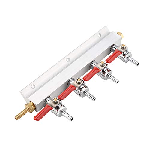 Bierverteiler, 4-Wege-CO2-Luft-Gas-Verteiler, Verteiler, Langlebiger Bierspender für die Hausbar