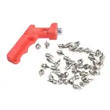 48 Stück 6-4 mm Hochleistungs-Schuhspitzen, Stahl, für den Einsatz auf Piste und Gelände, silberfarben