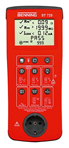 Benning 050316 ST 725 Gerätetester, Rot