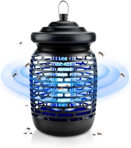 Insektenvernichter Elektrischer, UV Fliegenfalle Elektrisch, Insekten Mückenfalle IPX4 Elektrisch Mückenlampe Fliegenfalle Keine Giftigen Chemikalien für Innen