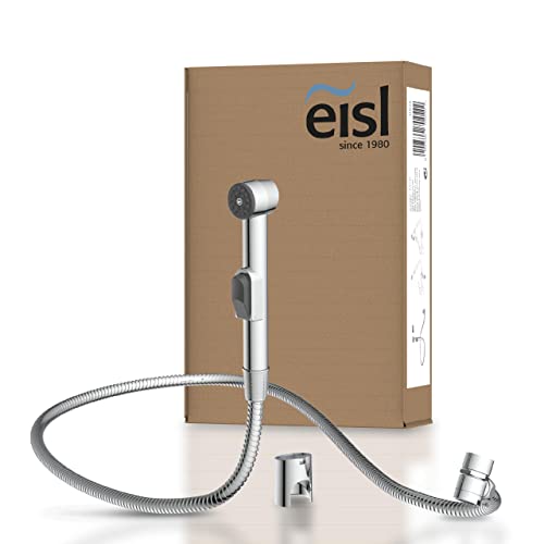 EISL DX25 Waschbeckenbrause, Bidet-Handbrause für Küche, Bad, Waschküche oder Werkstatt, Waschbeckendusche, ideal zum Nachrüsten, Set mit Schlauch (150mm) und Adapter, Toilettenbrause, Chrom