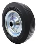 Vollgummi Ersatzrad 200 x 50 mm für Anhänger Stützrad Bugrad Trailer Stahl Felge verzinkt