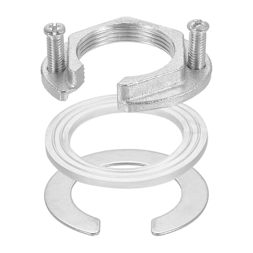 Ieron 2-teiliges Set mit Befestigungsmuttern für Wasserhähne, Muttern zum Lösen von Wasserhähnen aus Edelstahl, Befestigungsmaterial für Wasserhähne zur Installation in Küche und Bad