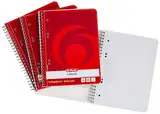 Herlitz Collegeblock A5, kariert, 160 Seiten, Rand innen, 4 Stück