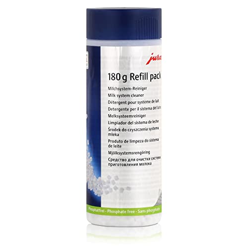 JURA original - Mini-Tabs zur Milchsystem-Reinigung für 60 Reinigungen - TÜV-zertifizierte Hygiene - 180 g Nachfüllflasche - 24212