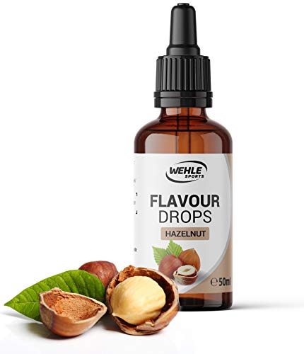 Flavour Drops zuckerfrei 50ml - Flavdrops Geschmackstropfen ohne Kalorien - Flavor Drops als Tropfen für Quark, Porridge, uvm - Aromatropfen zum Süßen ohne Zucker von Wehle Sports