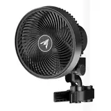 AC Infinity CLOUDRAY S6, Growzelt-Clipventilator 150 mm mit neu entwickeltem langlebigem EC-Motor, 10 individuell einstellbaren dynamischen Windstufen und 10-stufiger Oszillation, wetterfest nach IP54