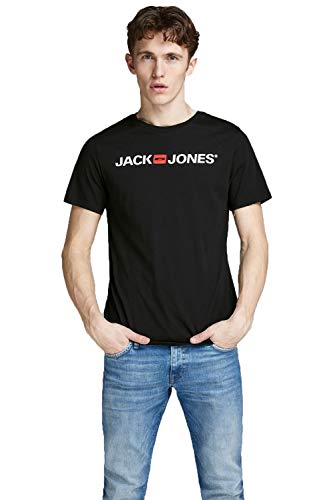 JACK & JONES Male T-Shirt Logo Rundhals T-Shirt