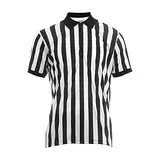 Herren Schiedsrichtershirt, Offizielles Schiedsrichtertrikot für Herren, Herren Offiziell Schiedsrichter Trikot, Schwarz-weiß gestreiftes Schiedsrichter-Kostü, für Basketball, Fußball, Fußball