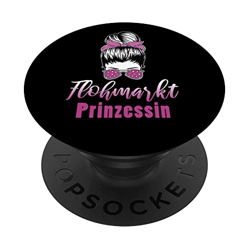 Flohmarkt Prinzessin Trödelmarkt Mädchen PopSockets mit austauschbarem PopGrip