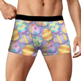 WKAYsIV Boxershorts Herren Herren trendig, digital, 3D-gedruckt, Boxershorts Herren Trunk (Purple, L)