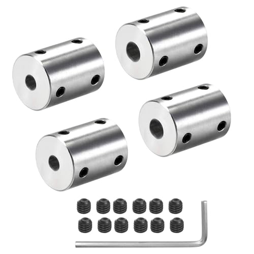 WINWILL 4 Stück 6mm bis 8mm starre Motorwelle Kupplung Kupplung Kupplung Hülse Kupplung Adapter für 3D Drucker RC Motor Zubehör