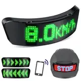 Hiboom Motorrad Helmlampe Kabelloses LED Fahrrad Helmlicht DIY Einstellungs Funktion per Mobiltelefon Buntes Helmlicht für Nachtfahrten Kompatibel mit Schwinn Thrasher Fahrradhelm