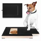 Lvefyti Kratzbrett für Hunde mit Leckerlibox 35x25x3cm, Scratch Pad für Nägel, Stressfreies Haustier Nagelfeilenbrett, Alternative Krallenschleifer für Hunde Nagelpflege