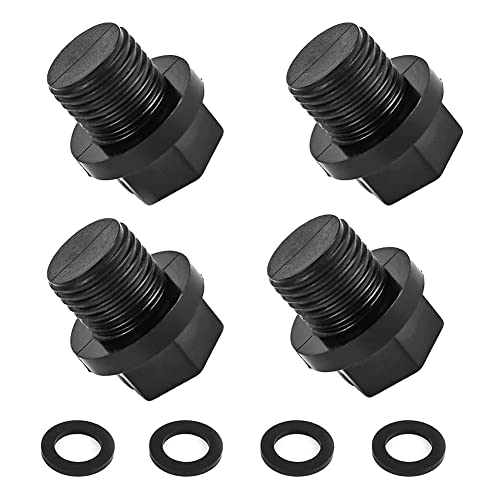 BEIEM 4Er-Pack Ablassstopfen mit O-Ringen Pumpenstopfen Poolfilter -Pool-Abflusspumpenstopfen SPX1700FG für -Pumpen