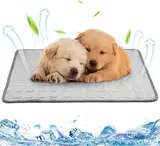 fuzhik Kühlmatte für Hunde und Katzen Selbstkühlende Matte Hunde Haustiere Hundedecke rutschfeste Schlafbett Waschbar Atmungsaktiv Kühlkissen Sommer Heißes Wetter, 60 * 50cm