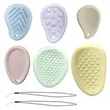 6 Stück Fidget Toys,Spielzeug für Adhs Kinder,Fidget Toys Schule Leise,Stressabbau Spielzeug Sensorische Stone mit 2 Kupferseile,für Zuhause,Arbeitsbereich,Park,Schule und Draußen (Helle Farbe)
