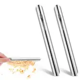 HJZHII 2 Stück Tischkrümelkehrer für Server, Krümelbürste Tischkrümelschaber silberner Brotkrümelreiniger mit Taschenclip Tischdecken in Restaurants und Privathaushalten