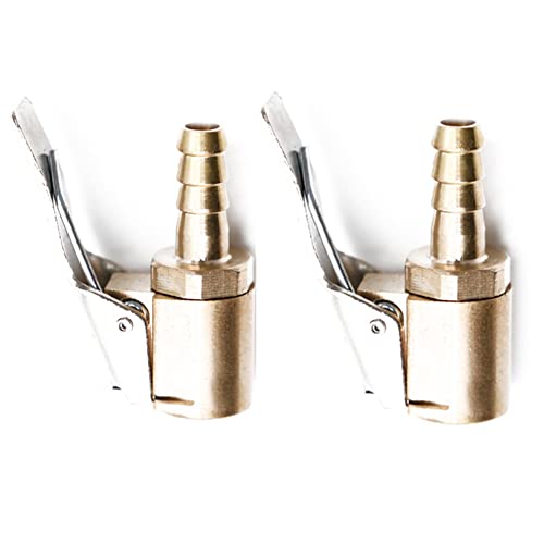 Woetwoat Autoventil Hebelstecker Air Chuck,Messing neu Reifenfüllnippel Ventilaufsatz Momentstecker Hebelstecker Auto Druckluft Ventilstecker für alle Reifenventile (Pagoda 6mm 2pcs)