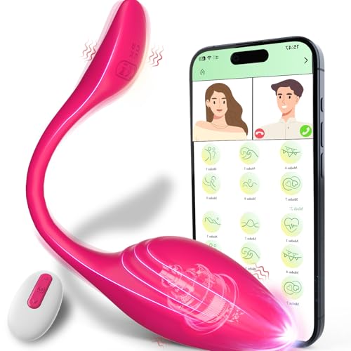 Vibrator Sex Spielzeug für die Frau Paare, Vibration für Frauen Klitoris Erotisches Sexspielzeug, 10 Modi Vibratorstarb Frauen Klitoris Sex Toys, Vibratoren Dildo mit APP Fernbedienung